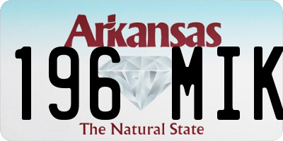 AR license plate 196MIK