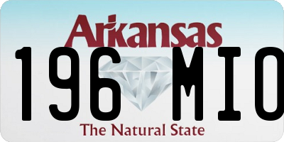 AR license plate 196MIO