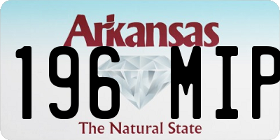 AR license plate 196MIP