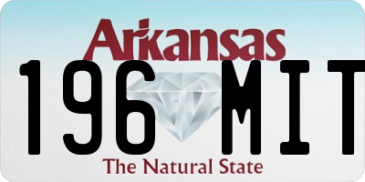 AR license plate 196MIT