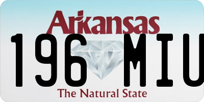 AR license plate 196MIU