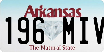 AR license plate 196MIV