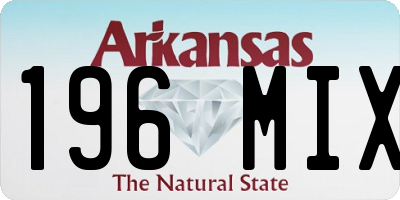 AR license plate 196MIX