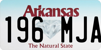 AR license plate 196MJA