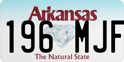AR license plate 196MJF