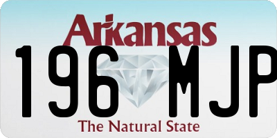 AR license plate 196MJP