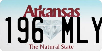 AR license plate 196MLY