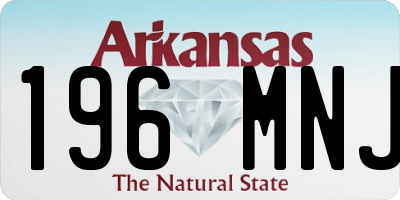 AR license plate 196MNJ