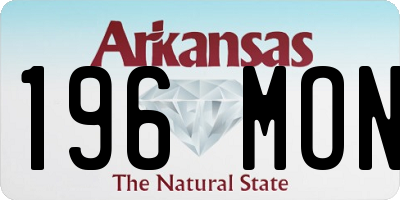 AR license plate 196MON