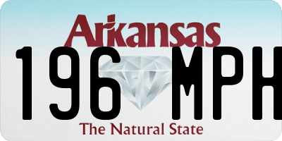 AR license plate 196MPH