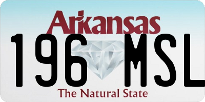 AR license plate 196MSL
