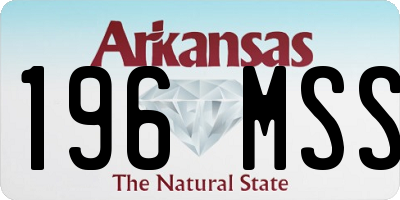 AR license plate 196MSS
