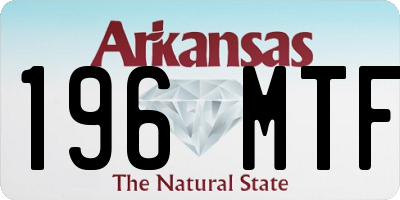AR license plate 196MTF