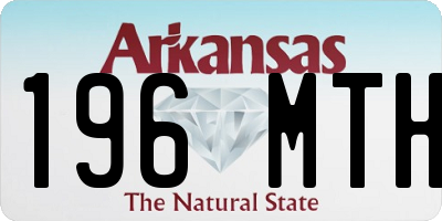 AR license plate 196MTH