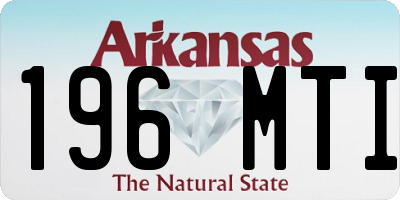 AR license plate 196MTI
