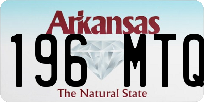 AR license plate 196MTQ