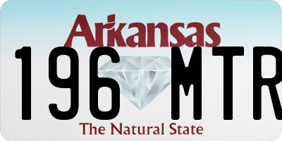 AR license plate 196MTR