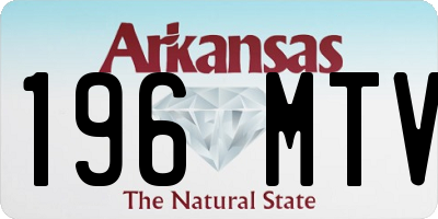 AR license plate 196MTV