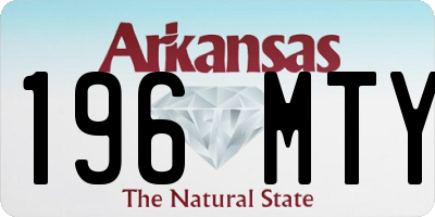AR license plate 196MTY