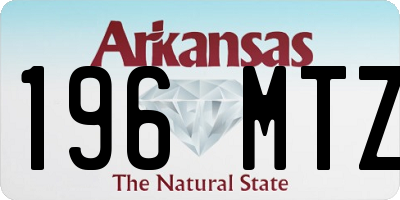 AR license plate 196MTZ