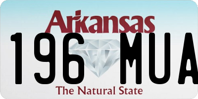 AR license plate 196MUA