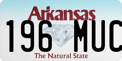AR license plate 196MUC