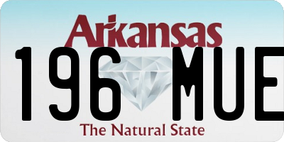 AR license plate 196MUE