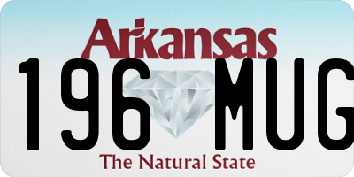 AR license plate 196MUG