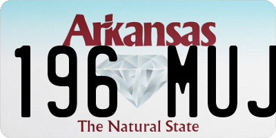 AR license plate 196MUJ