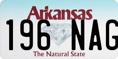 AR license plate 196NAG