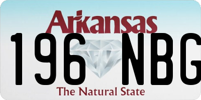 AR license plate 196NBG