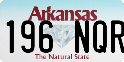 AR license plate 196NQR