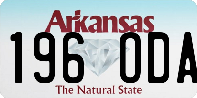 AR license plate 196ODA