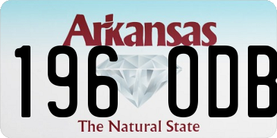 AR license plate 196ODB