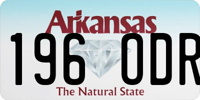 AR license plate 196ODR