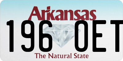 AR license plate 196OET