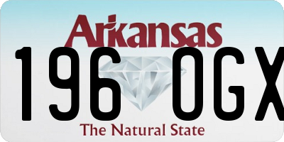 AR license plate 196OGX