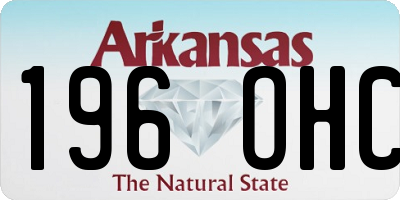 AR license plate 196OHC