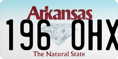 AR license plate 196OHX