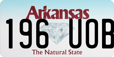 AR license plate 196UOB