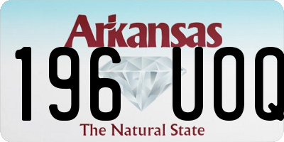 AR license plate 196UOQ