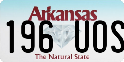 AR license plate 196UOS