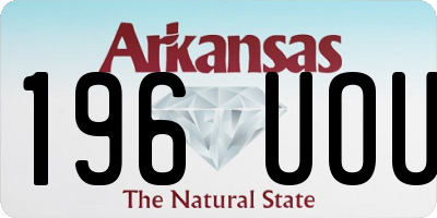 AR license plate 196UOU