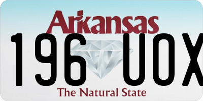 AR license plate 196UOX