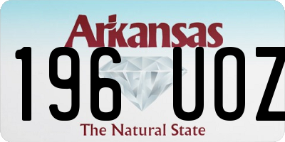 AR license plate 196UOZ