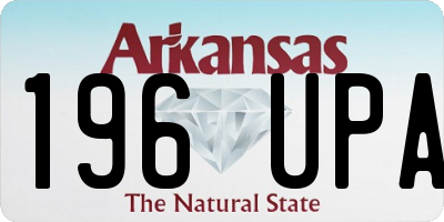 AR license plate 196UPA