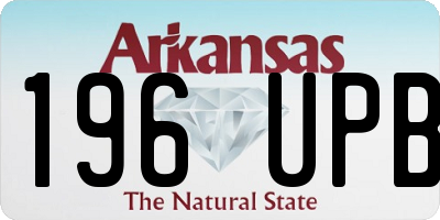AR license plate 196UPB