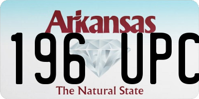 AR license plate 196UPC