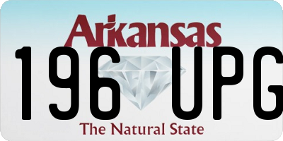 AR license plate 196UPG
