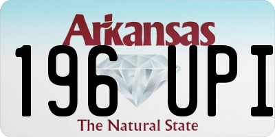 AR license plate 196UPI